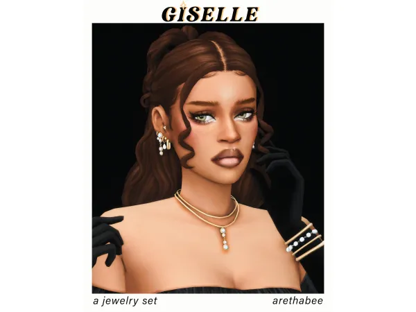 Maxis Match giselle jewelry set by arethabee - The Sims 4 Custom Content