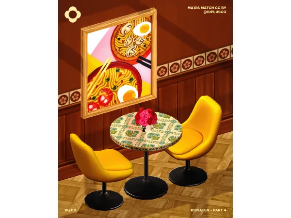 Maxis Match Kissaten Part 4 by BIplusCO - The Sims 4 Custom Content