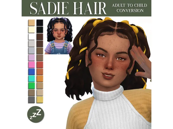 Maxis Match AH00B HAIR CONVERSIONS sims by sleepyz - The Sims 4 custom content