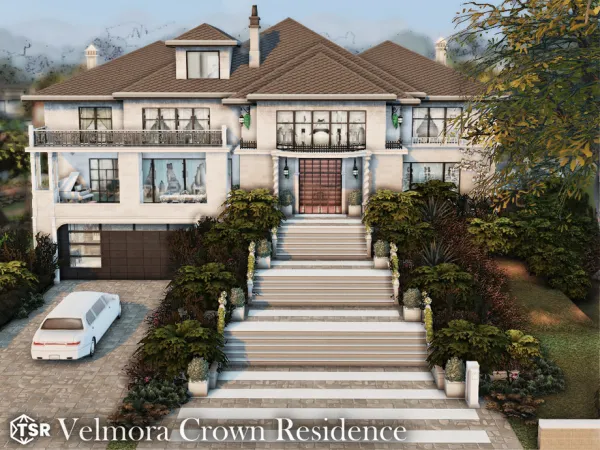 Maxis Match Velmora Crown Residence l noCC - The Sims 4 Custom Content