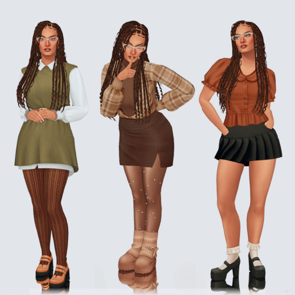 Mix / maya everyday lookbook by simsfinds - The Sims 4 custom content