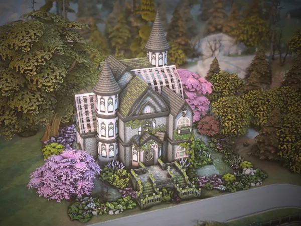 Maxis Match Cute Vampire Mansion - The Sims 4 Custom Content