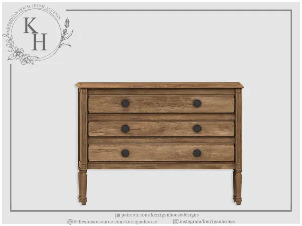 Alpha [khd] refuge dresser - The Sims 4 Custom Content