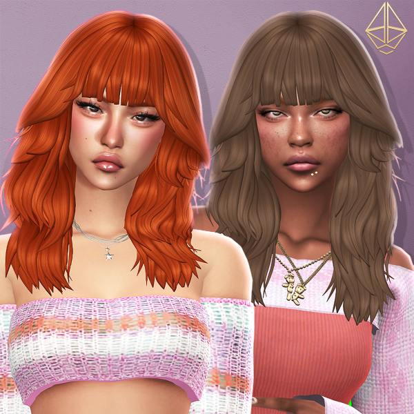 Maxis Match Maeve maxis match wolf cut by aurum - The Sims 4 Custom Content
