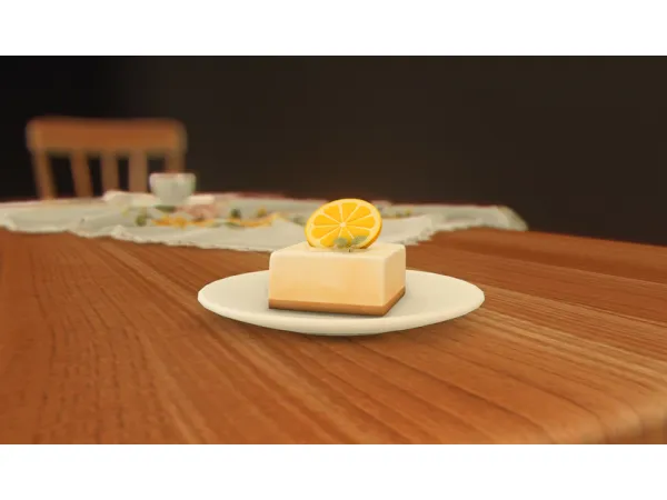 Mix Wooden Table Set Cheez Blast - The Sims 4 Custom Content