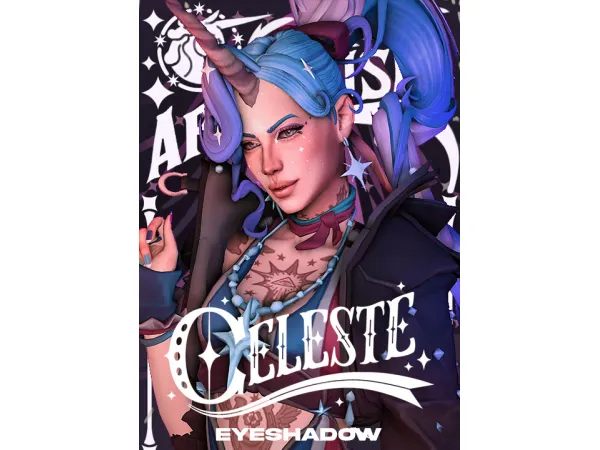 Mix Deadlock Celeste Eyeshadow by EastMilitia - The Sims 4 Custom Content