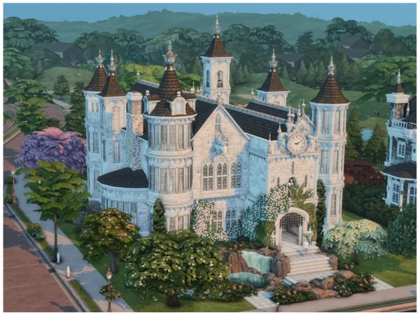 Mix MM The Floral Castle by Merin_Martini - The Sims 4 Custom Content