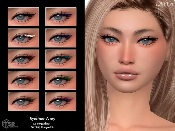 Alpha tsr Eyeliner N125 - The Sims 4 Custom Content