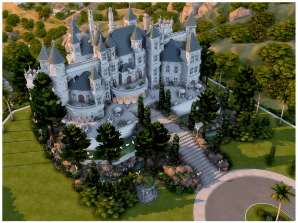 Maxis Match MM Castle On Peak by Merin_Martini - The Sims 4 Custom Content