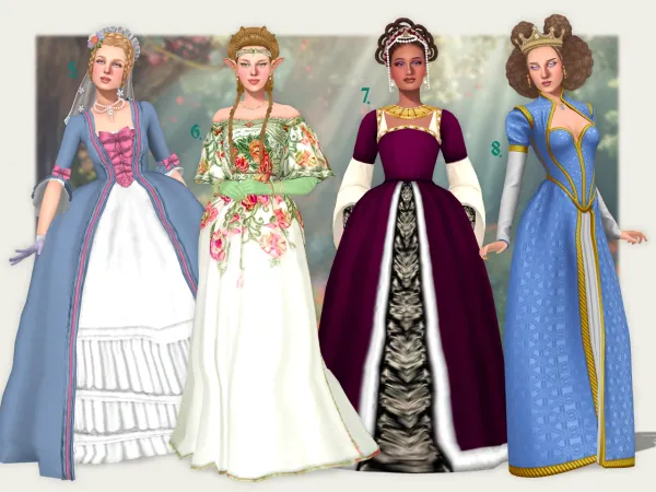 Mix the princesses by thesimline - The Sims 4 Custom Content