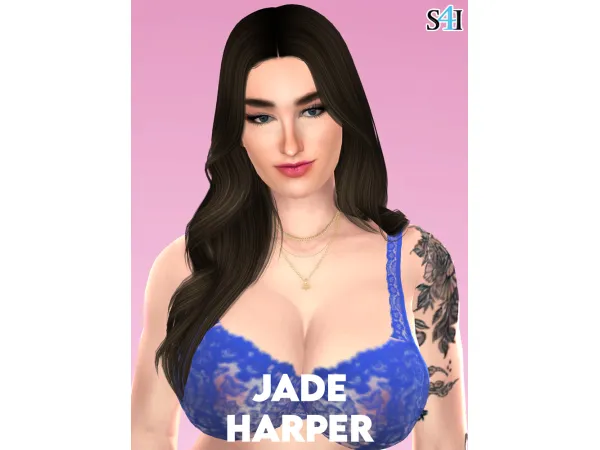 Alpha Sims 4 CAS Jade Harper - The Sims 4 Custom Content