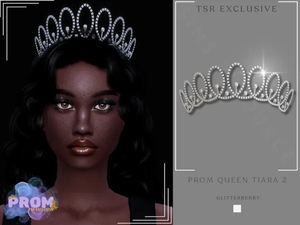 Alpha Prom Queen Tiara 2 by Glitterberryfly - The Sims 4 Custom Content
