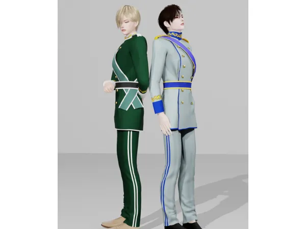 Maxis Match Crown Prince Royal Uniform by simnasims - The Sims 4 Custom Content
