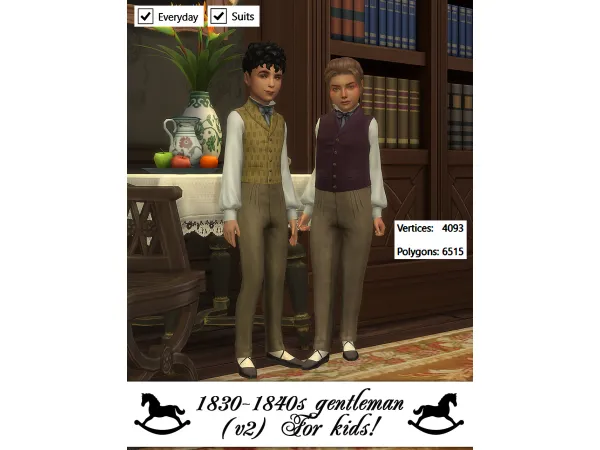 Maxis Match a 1830 1840s Gentleman V2 (for kids) by notsooldmadcatlady - The Sims 4 Custom Content
