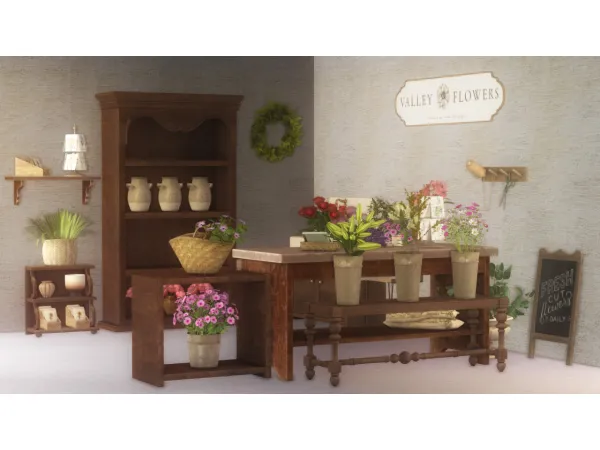 4t2 AnYe Flower Shop Set by fakebloood - The Sims 2 Custom Content