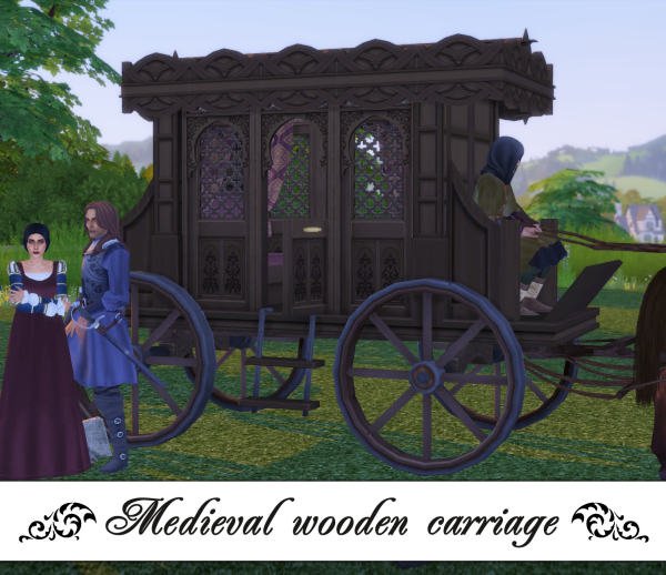 Maxis Match Medieval carriage by simsfinds - The Sims 4 Custom Content