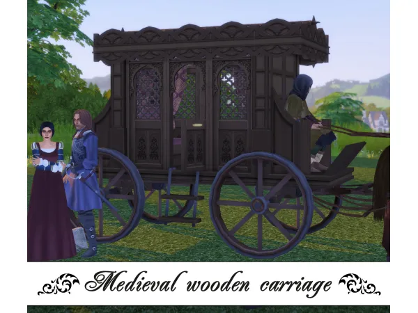 Maxis Match Medieval carriage by notsooldmadcatlady - The Sims 4 Custom Content