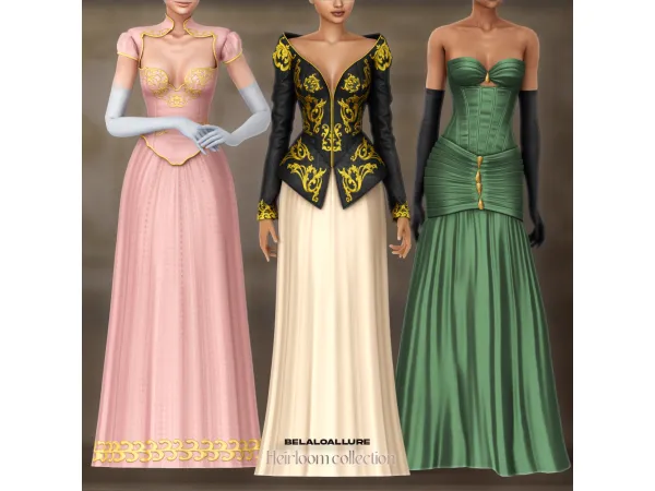 Alpha Belaloallure_Heirloom collection - The Sims 4 Custom Content