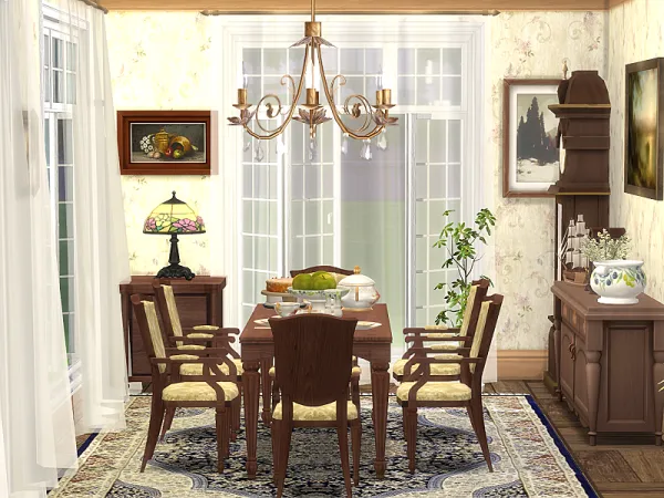 Alpha Dining Room Tea Time needed by Flubs79 - The Sims 4 Custom Content