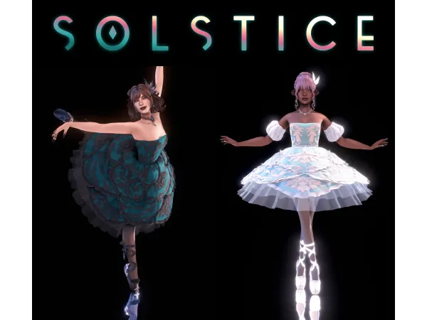 Maxis Match SIMANDY Solstice BalletDress - The Sims 4 Custom Content