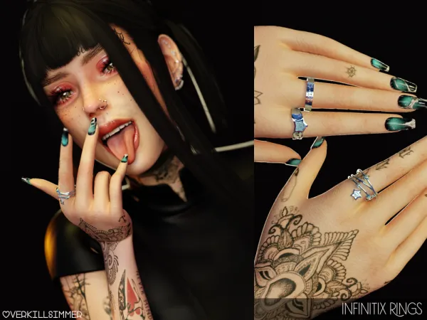 Mix Infinitix rings - The Sims 4 Custom Content