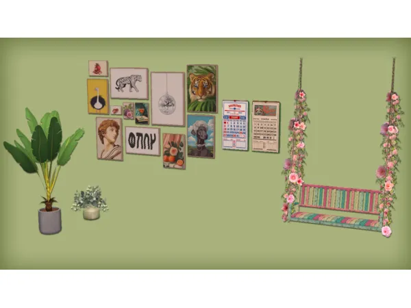 jacky93sims |  SYB Bubble Items, Farmey Seat and Hanraja Calendar