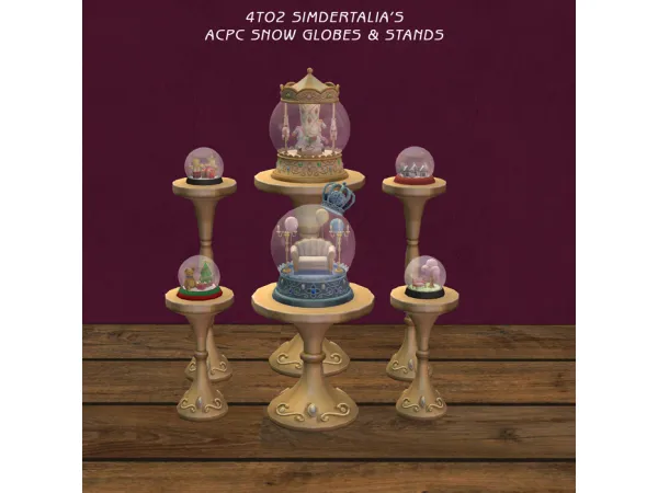 deatherella | 4t2 SimderTaliau2019s ACPC Snowglobes