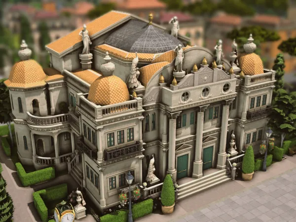 Maxis Match Ballroom Lounge (NO ) by plumbobkingdom - The Sims 4 Custom Content