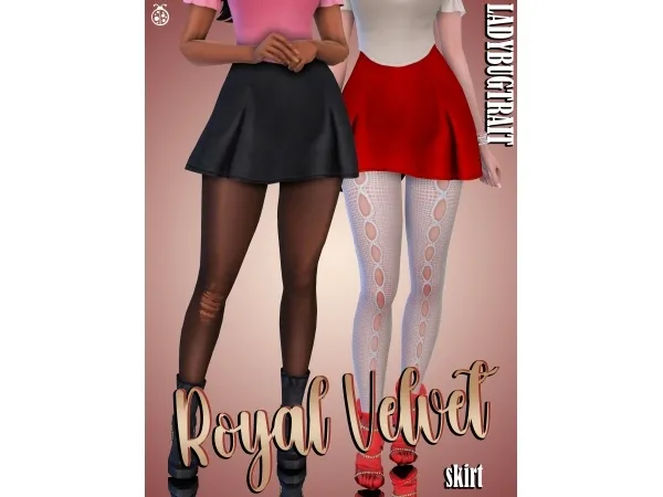 Maxis Match Royal Velvet Skirt - The Sims 4 Custom Content